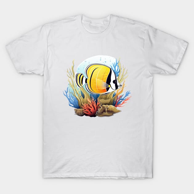 Butterflyfish T-Shirt by zooleisurelife